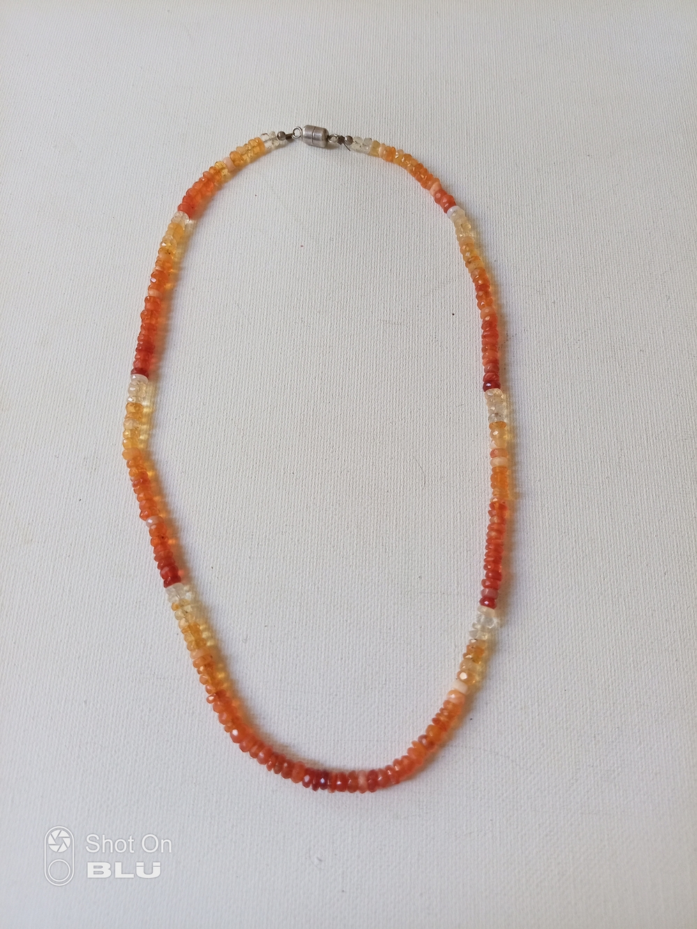 Handcrafted RARE Mexican Fire Opal Necklace - Picture 3 of 5